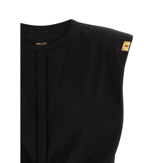 26SS 엘리자베타프랜치 민소매 티셔츠 MA01161E2 110 BLACK - ELISABETTA FRANCHI