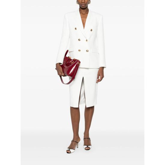 26SS 엘리자베타프랜치 미디 스커트 GO17361E2 360 WHITE - ELISABETTA FRANCHI