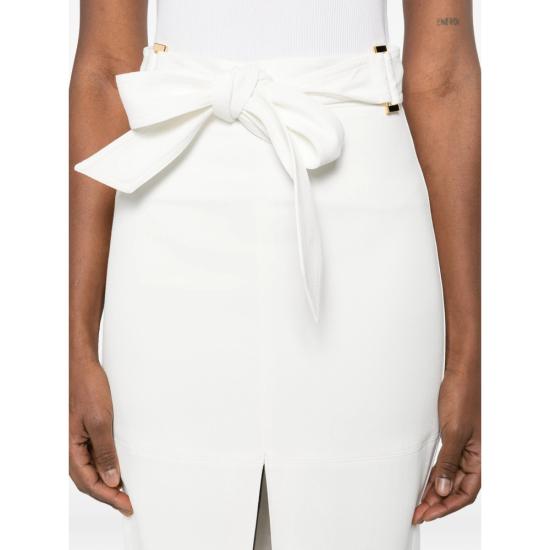 26SS 엘리자베타프랜치 미디 스커트 GO17361E2 360 WHITE - ELISABETTA FRANCHI