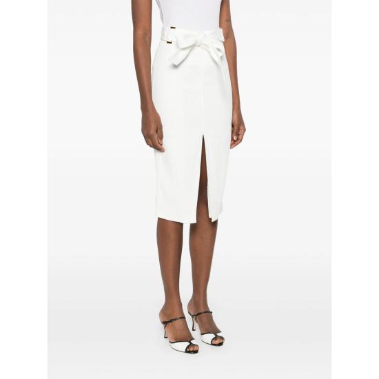 26SS 엘리자베타프랜치 미디 스커트 GO17361E2 360 WHITE - ELISABETTA FRANCHI