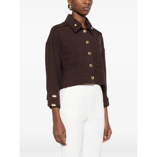 26SS 엘리자베타프랜치 자켓 GB00561E2 644 BROWN - ELISABETTA FRANCHI