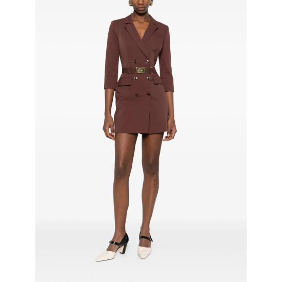 26SS 엘리자베타프랜치 미디 원피스 AB91961E2 644 BROWN - ELISABETTA FRANCHI