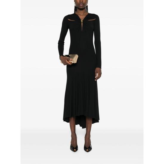 26SS 엘리자베타프랜치 미디 원피스 AB88561E2 110 BLACK - ELISABETTA FRANCHI