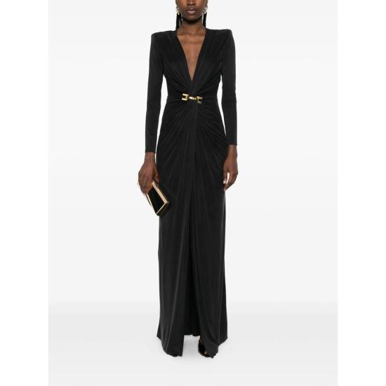 26SS 엘리자베타프랜치 롱 원피스 ABR2961E2 110 BLACK - ELISABETTA FRANCHI