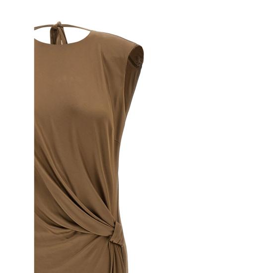 26SS 엘리자베타프랜치 롱 원피스 ABR2461E2 229 BROWN - ELISABETTA FRANCHI