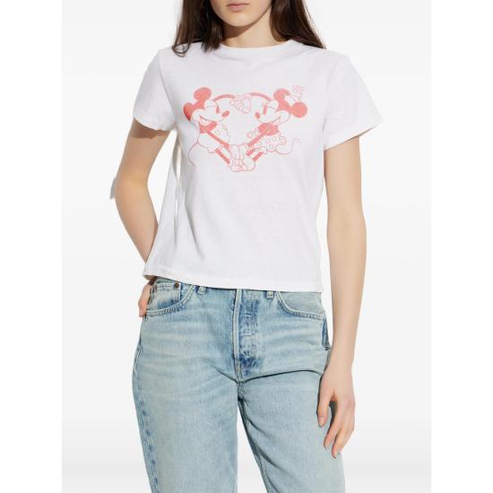 26SS 리던 반팔 티셔츠 024 02WCGT377 VINWH WHITE RED - RE/DONE