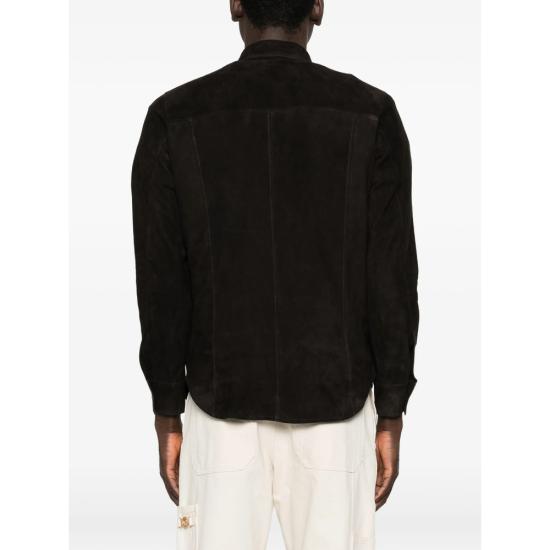 26SS Rifugio 긴팔 셔츠 26E340 SUEDE SO75 BROWN - OTHER BRANDS