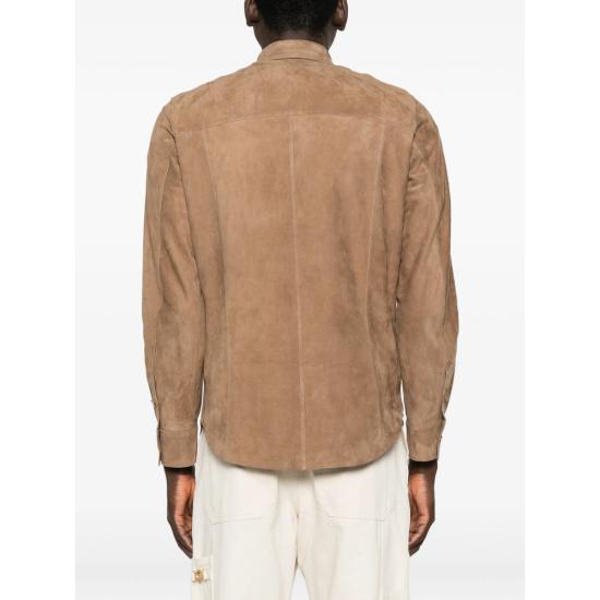 26SS Rifugio 긴팔 셔츠 26E340 SUEDE SO16 BROWN - OTHER BRANDS