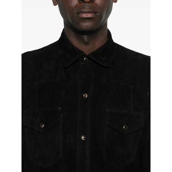 26SS Rifugio 긴팔 셔츠 26ETXS SUEDE NERO BLACK - OTHER BRANDS