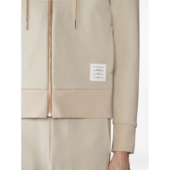 26SS 톰브라운 4바 저지 집업 후디 MJT517A 03037 260 NEUTRALS - THOM BROWNE