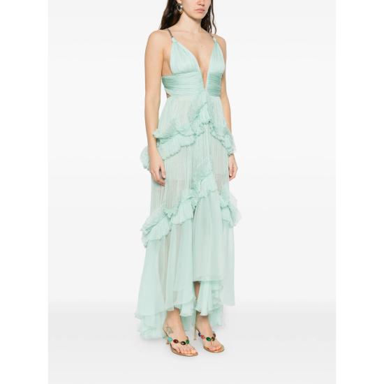 26SS 마리아루시아호한 롱 원피스 YARINNA BLUMI GREEN - MARIA LUCIA HOHAN