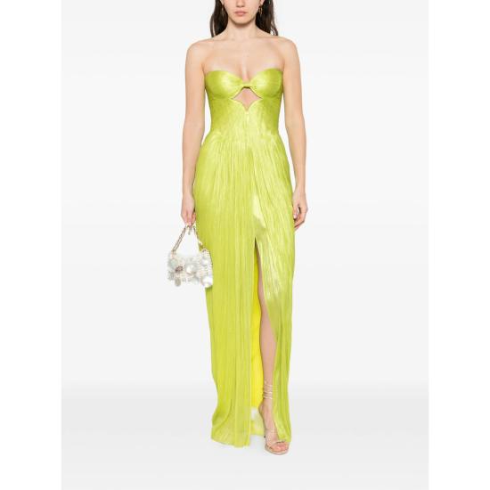 26SS 마리아루시아호한 롱 원피스 STEPHANIE LIME GREEN - MARIA LUCIA HOHAN