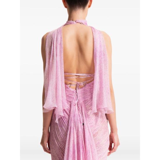 26SS 마리아루시아호한 롱 원피스 MILAGROS CYCLI PINK - MARIA LUCIA HOHAN