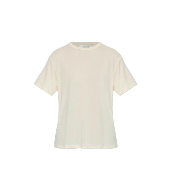 26SS 스튜디오 니콜슨 반팔 티셔츠 SNW 1385 ROND CANVA NEUTRALS