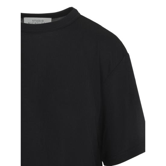 26SS 스튜디오 니콜슨 반팔 티셔츠 SNW 1385 ROND BLKGR BLACK - STUDIO NICHOLSON
