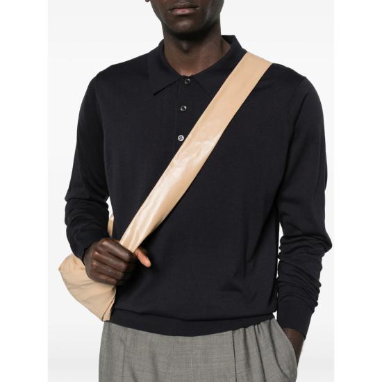 26SS 스튜디오 니콜슨 폴로 티셔츠 SNM 381 PILOTE DKNAV BLUE - STUDIO NICHOLSON