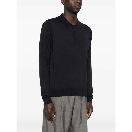 26SS 스튜디오 니콜슨 폴로 티셔츠 SNM 381 PILOTE DKNAV BLUE - STUDIO NICHOLSON