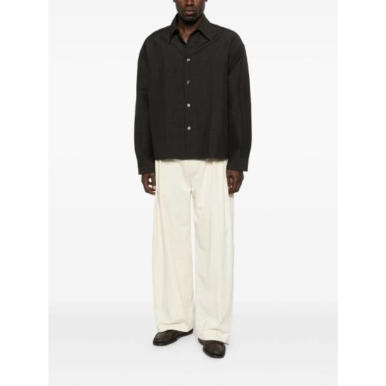 26SS 스튜디오 니콜슨 긴팔 셔츠 SNM 1482 NOSTRA COAL BROWN - STUDIO NICHOLSON