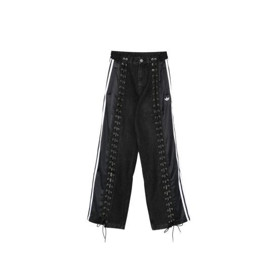 26SS 아디다스 파이어버드 데님 레이싱 트랙 팬츠 KS3878 BLACK WHITE