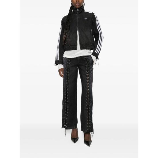 26SS 아디다스 파이어버드 데님 레이싱 트랙 팬츠 KS3878 BLACK WHITE - ADIDAS