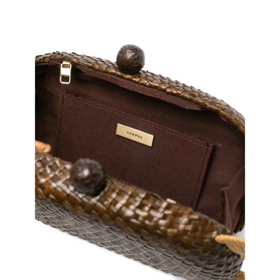 26SS 세르프이 클러치/파우치 13544 OLIVINE BROWN BROWN NEUTRALS - SERPUI