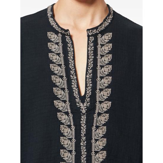 26SS 이자벨마랑 긴팔 티셔츠 D1I10H HT0848HA 02FK BLACK NEUTRALS - ISABEL MARANT