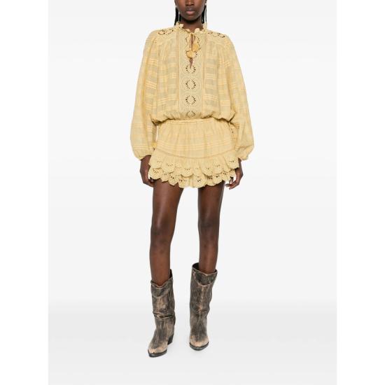 26SS 이자벨마랑에뚜왈 미디 원피스 D1J05E RO0952FA 10LC NEUTRALS - ISABEL MARANT ETOILE