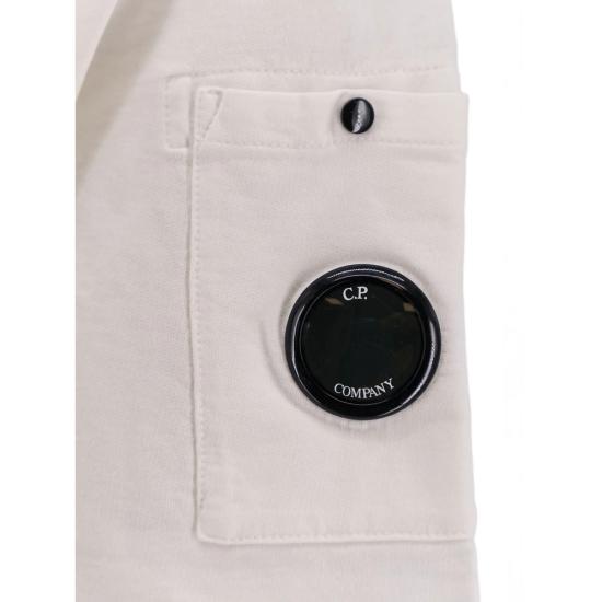 26SS 씨피 컴퍼니 라이트 플리스 지퍼 후드 MSS034A00 2246G 103 WHITE - C.P. COMPANY