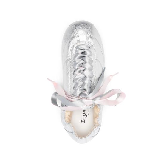 26SS 레페토 테니스 실크 스니커즈 V4230VEMD TEN SILK 020 SILVER - REPETTO