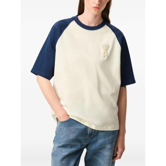 26SS 아미 탑 UTS379 726 A027 NEUTRALS BLUE - AMI