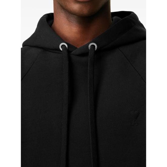 26SS 아미 후드 티셔츠 USW758 747 001 BLACK - AMI