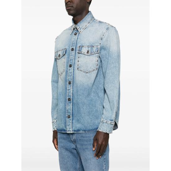 26SS 베르사체 데님 셔츠 1A16804 1022747 1D190 BLUE - VERSACE