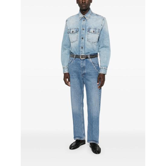 26SS 베르사체 데님 셔츠 1A16804 1022747 1D190 BLUE - VERSACE