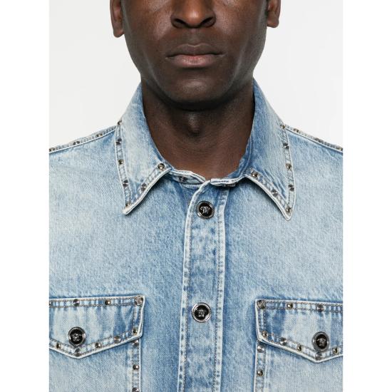 26SS 베르사체 데님 셔츠 1A16804 1022747 1D190 BLUE - VERSACE