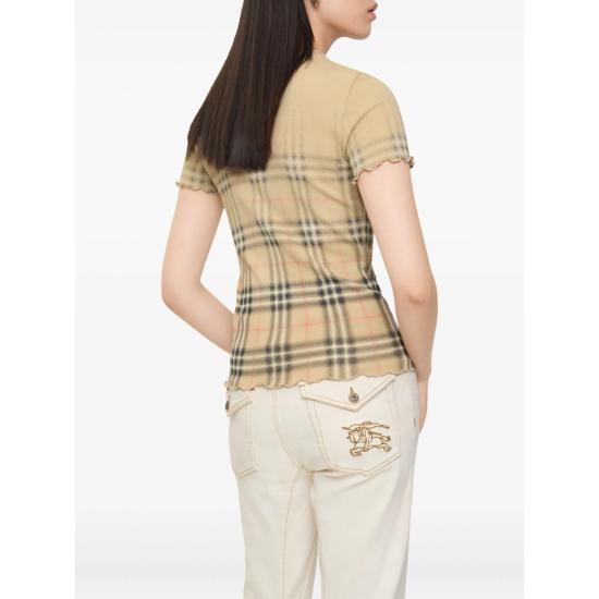 26SS 버버리 반팔 티셔츠 8119042 LETTY DEG B9368 NEUTRALS BLACK - BURBERRY