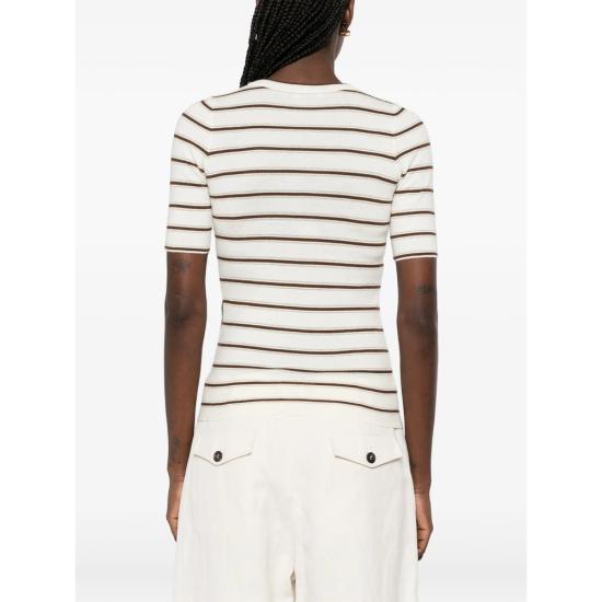 26SS 브루넬로 쿠치넬리 반팔 티셔츠 M14864100 CVO63 NEUTRALS BROWN - BRUNELLO CUCINELLI