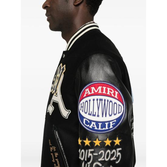 26SS 아미리 봄버 자켓 AMOUJA1016 BLACK BLACK BROWN - AMIRI