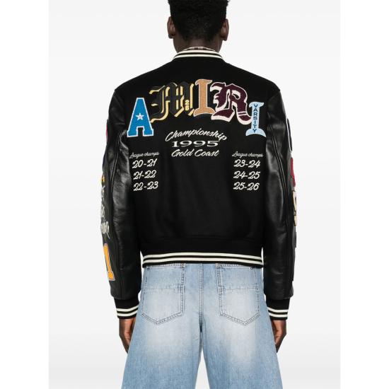 26SS 아미리 봄버 자켓 AMOUJA1016 BLACK BLACK BROWN - AMIRI