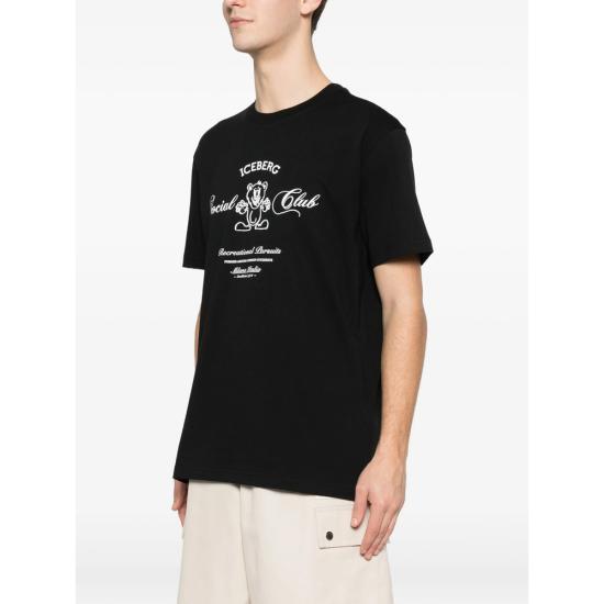 26SS 아이스 비 아이스버그 반팔 티셔츠 F047 6306 9000 BLACK - ICE B ICEBERG