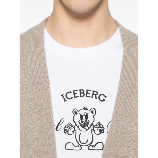 26SS 아이스 비 아이스버그 반팔 티셔츠 F047 6306 1101 WHITE - ICE B ICEBERG