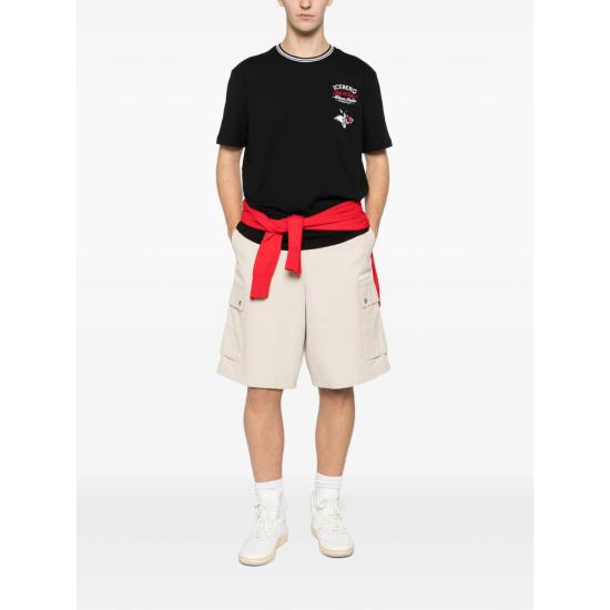 26SS 아이스 비 아이스버그 반팔 티셔츠 F043 627A 9000 BLACK - ICE B ICEBERG