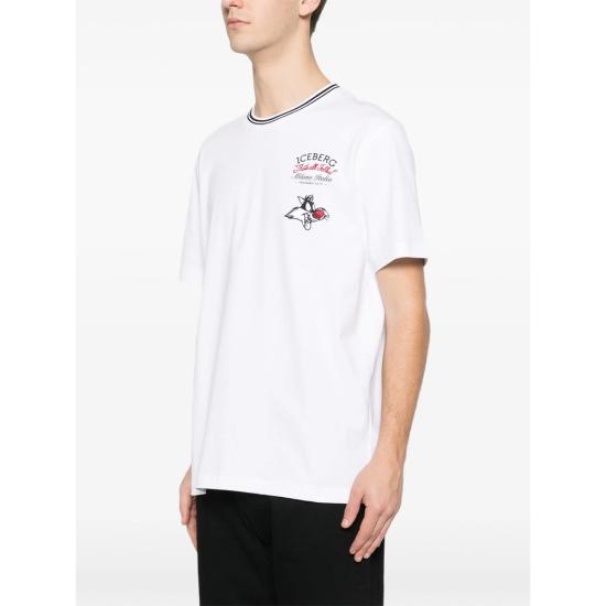 26SS 아이스 비 아이스버그 반팔 티셔츠 F043 627A 1101 WHITE - ICE B ICEBERG