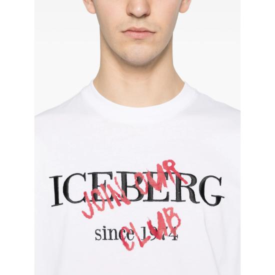 26SS 아이스 비 아이스버그 반팔 티셔츠 F010 6325 1101 WHITE - ICE B ICEBERG