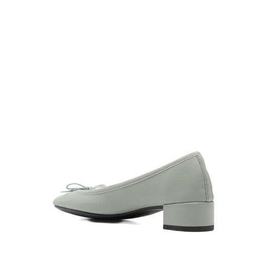 26SS 레페토 까미유 곰므 미들 힐 발레리나 V080VE CAMILLE BA 442 GREEN - REPETTO