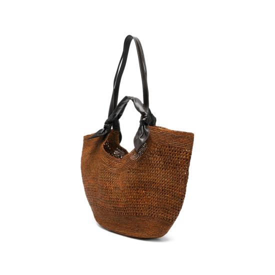 26SS 헤레우 토트백 FOLRAWBS26 FONOL L TANEB BROWN BLACK - HEREU