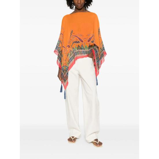 26SS 에트로 블라우스 AKE03 WRJA0027 X0851 ORANGE RED - ETRO