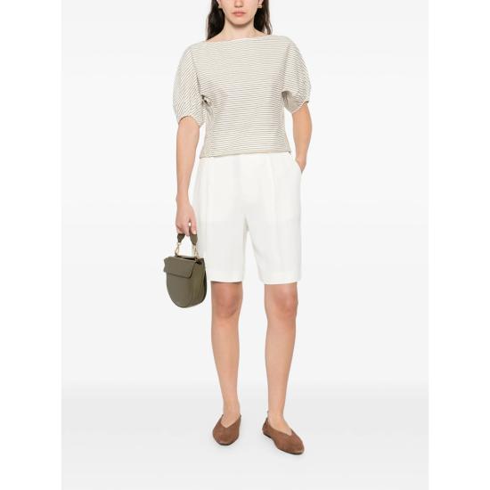 26SS 빅토리아 베컴 숏팬츠 1126WSR006920C IVORY WHITE - VICTORIA BECKHAM