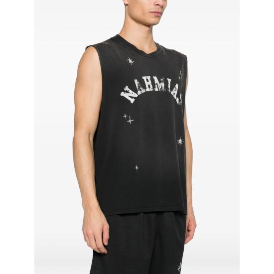 26SS 나미아스 민소매 티셔츠 Y10 T43G1 007 BLACK - NAHMIAS