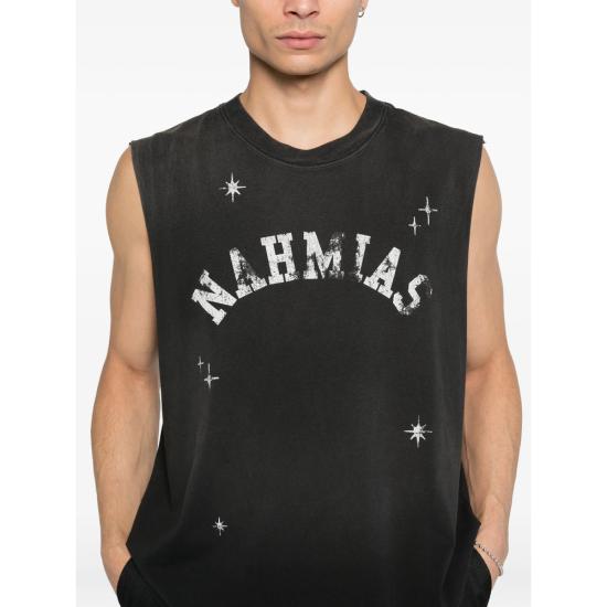 26SS 나미아스 민소매 티셔츠 Y10 T43G1 007 BLACK - NAHMIAS