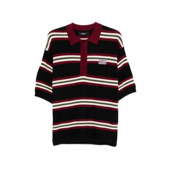 26SS 나미아스 폴로 티셔츠 KW39 CN10 019 BLACK RED